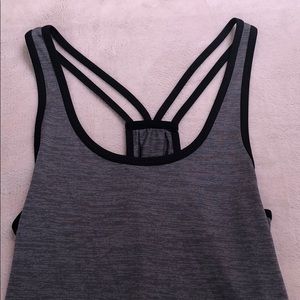 Grey athletic top